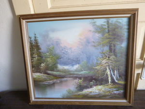 lot 112 image: Scenic Oil Print