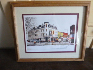 lot 114 image: Litchfield, Minnesota Hotel Print by Arden Burleigh
