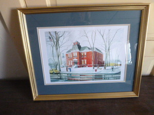 lot 115 image: Litchfield, Minnesota Court House Print by Arden Burleigh