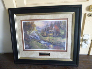 lot 122 image: Mountain Paradise Print by Thomas Kinkade