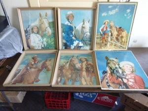 lot 130 image: 6 Cowgirl Prints