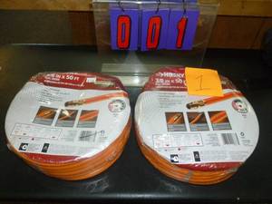 lot 1 image: ,Husky air hose 38 x 50. Qty of 2. As shown. SEE TERMS