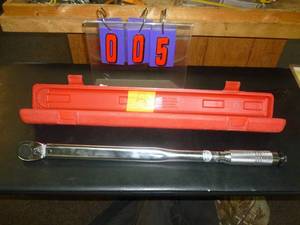 lot 5 image: 250 lb 12 Clicker torque wrench. As shown. SEE TERMS