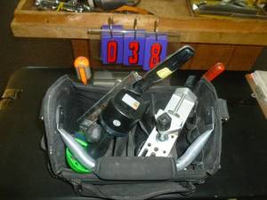lot 38 image: Tool Bag with tools. As shown. SEE TERMS