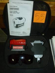 lot 55 image: Craftsman Laser Level. Looks like new. As shown. SEE TERMS