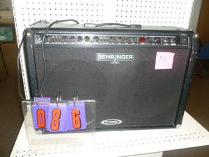 lot 86 image: Behringer 200 amp amplifier with Jensen Speakers. As shown. SEE TERMS