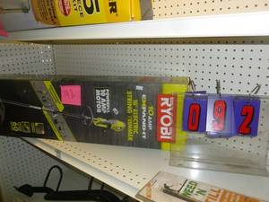 lot 92 image: Ryobi 18 110 volt String Trimmer. As shown. SEE TERMS