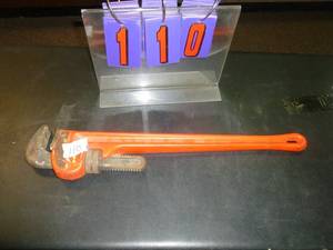 lot 110 image: Rigid 24 Pipe Wrench. As shown. SEE TERMS