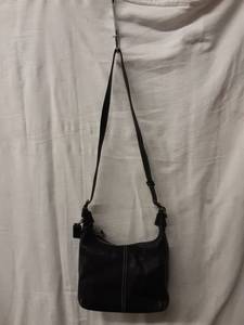 lot 5 image: Coach Genuine Leather Black Handbag