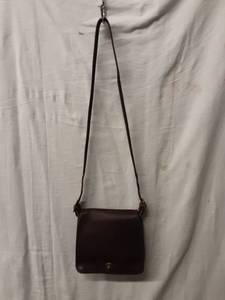 lot 17 image: Coach Genuine Leather Brown Handbag