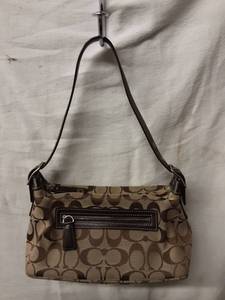 lot 26 image: Coach Brown Signature Handbag