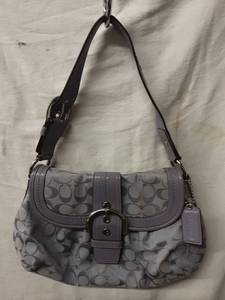 lot 29 image: Coach Genuine Leather Lavender Handbag