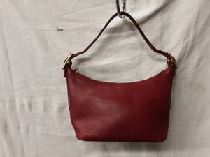 lot 38 image: Coach Genuine Leather Cranberry Color Handbag