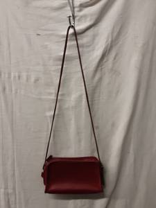 lot 39 image: Coach Genuine Leather Cranberry Color Handbag