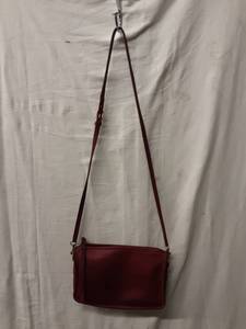 lot 40 image: Coach Genuine Leather Cranberry Color Handbag