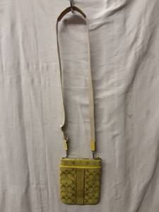 lot 47 image: Coach Yellow Signature Cross Body