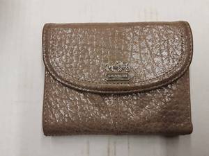 lot 71 image: Coach Leather Metallic Wallet With Zip Pocket