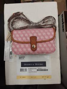 lot 81 image: Dooney & Bourke (New With Tags) Small Hot Pink Crossbody