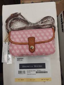 lot 83 image: Dooney & Bourke (New With Tags) Small Hot Pink Crossbody