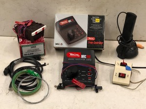 lot 21 image: Lot Of Automatic Shuttle, Train Controller, 3-Way Switch & Altec Speaker