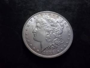 lot 10 image: 1886 Morgan Silver Dollar