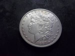 lot 13 image: 1887 O Morgan Silver Dollar