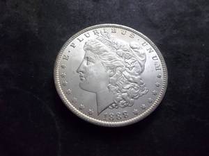 lot 15 image: 1888 O Morgan Silver Dollar