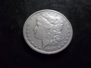 lot 17 image: 1890 O Morgan Silver Dollar