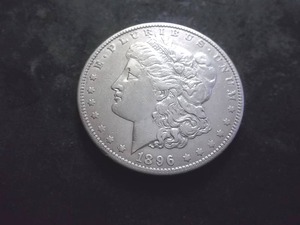 lot 21 image: 1896 O Morgan Silver Dollar