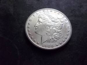 lot 23 image: 1900 S  Morgan Silver Dollar