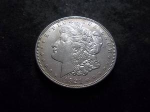 lot 27 image: 1921 D Morgan Silver Dollar