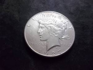 lot 39 image: 1927 S Peace Silver Dollar