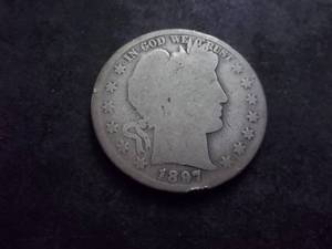 lot 46 image: 1897 Barber Half Dollar