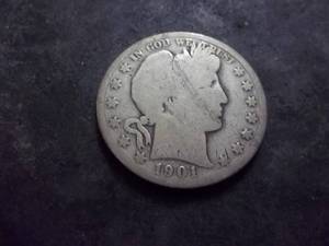 lot 48 image: 1901 Barber Half Dollar