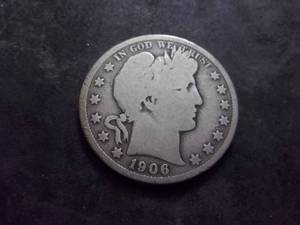 lot 50 image: 1906 Barber Half Dollar