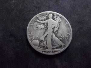 lot 59 image: 1921 S Walker Half Dollar