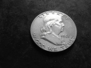 lot 65 image: 1961 Franklin Half Dollar Proof