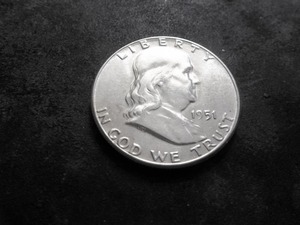 lot 75 image: 1951 Franklin Half Dollar