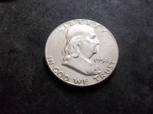 lot 84 image: 1954 Franklin Half Dollar