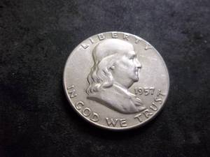 lot 89 image: 1957 Franklin Half Dollar