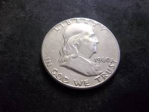 lot 95 image: 1960 Franklin Half Dollar
