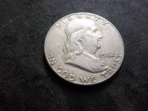 lot 100 image: 1962 D Franklin Half Dollar