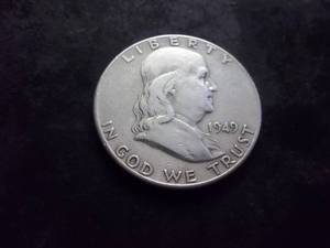 lot 71 image: 1949 Franklin Half Dollar