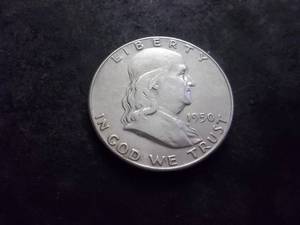 lot 73 image: 1950 Franklin Half Dollar