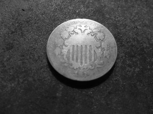 lot 107 image: 1868 Shield Nickel