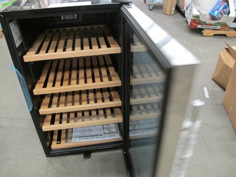 lot M23 image: GE 31-Bottle Wine Cooler in Stainless Steel
