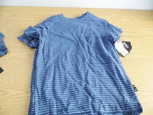 Lot of 8 Blue Striped T Shirts