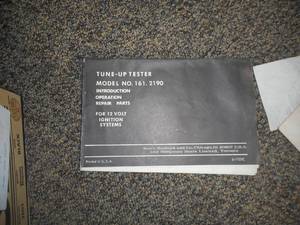 lot 8 image: Sears Tune-Up Tester