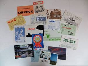 lot 14 image: Ham Radio Calling Cards from Around the World