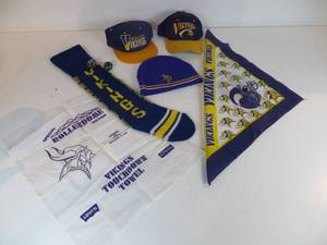 lot 37 image: Lot of Minnesota Vikings Merchandise